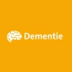 Logo Dementie fonds op oranje achtergrond