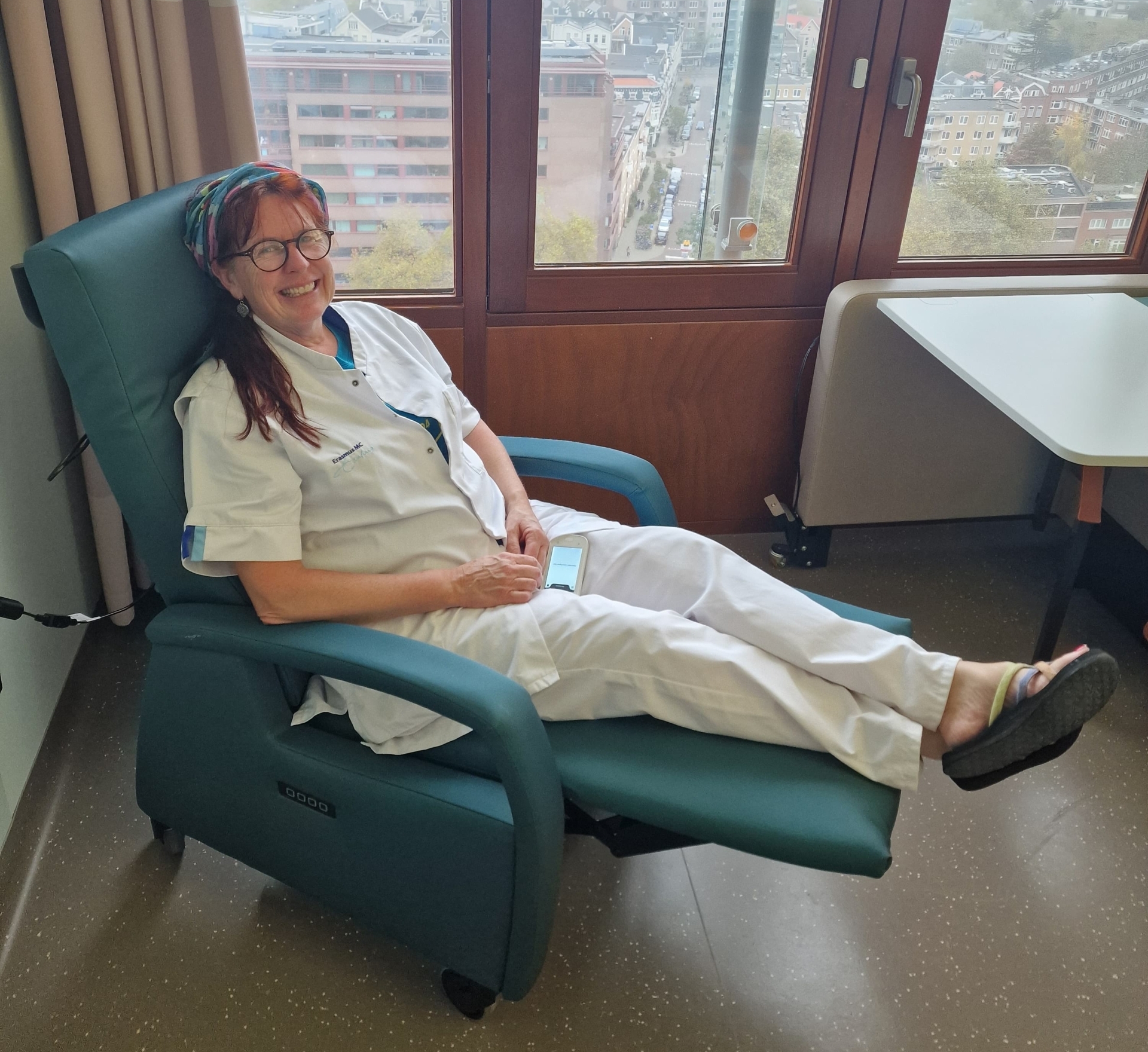 Nieuwe relaxstoelen interne oncologie