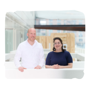 Onderzoekers Pieter Kruizinga en Sadaf Soloukey van het Erasmus MC